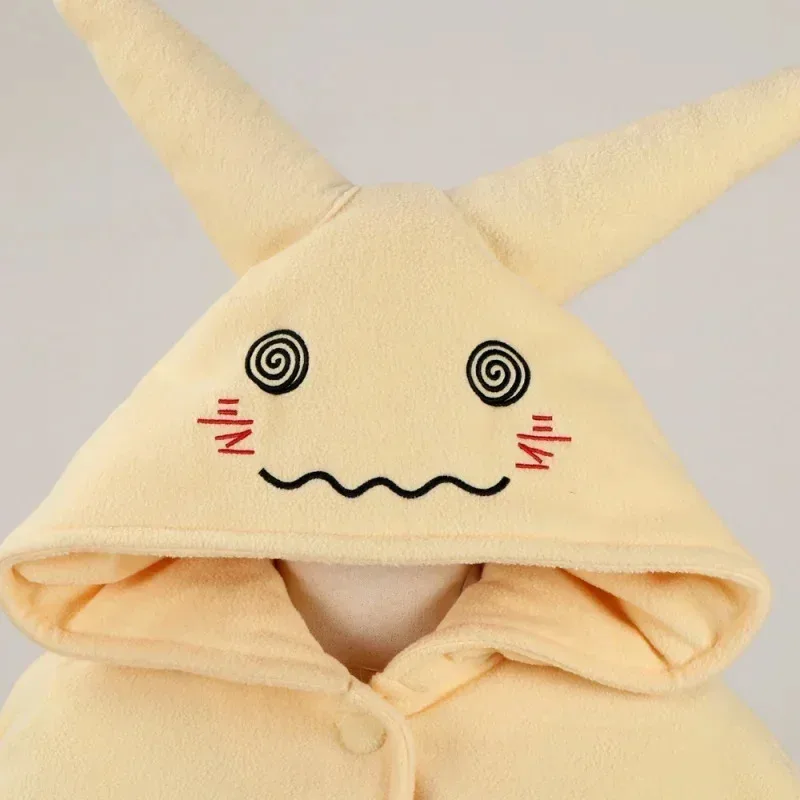 زي Mimikyu التنكري الجديد، بطانية لطيفة بغطاء للرأس، ملابس منزلية مع قفازات للأذنين