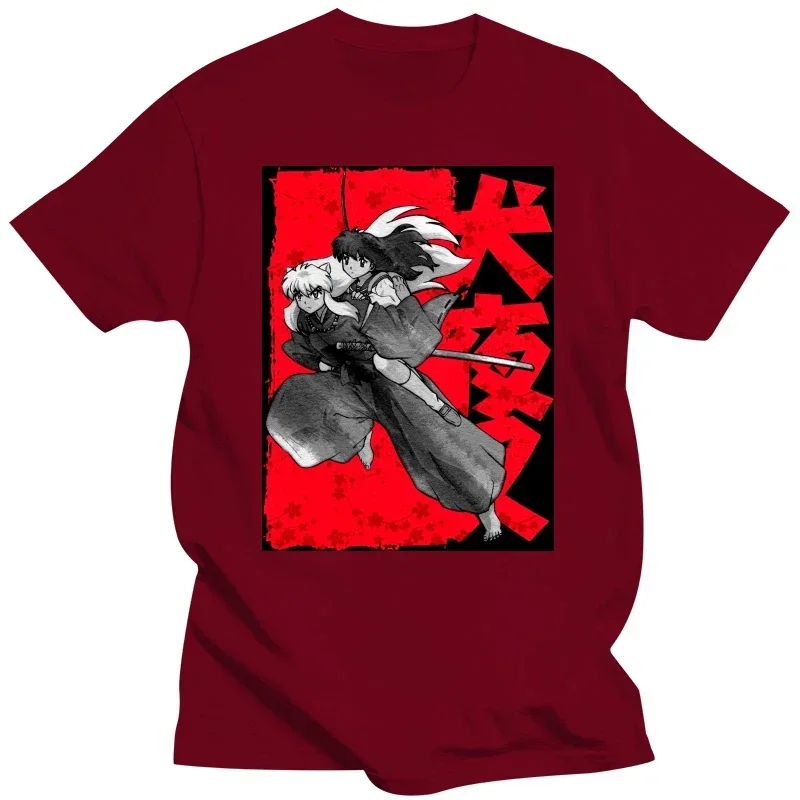 Sesshoumaru Kikyo Higurashi Kagome Anime Cartoon Tee Short Sleeve T-Shirts Cotton Tops Vintage Demidemon Inuyasha Men T Shirt image 6