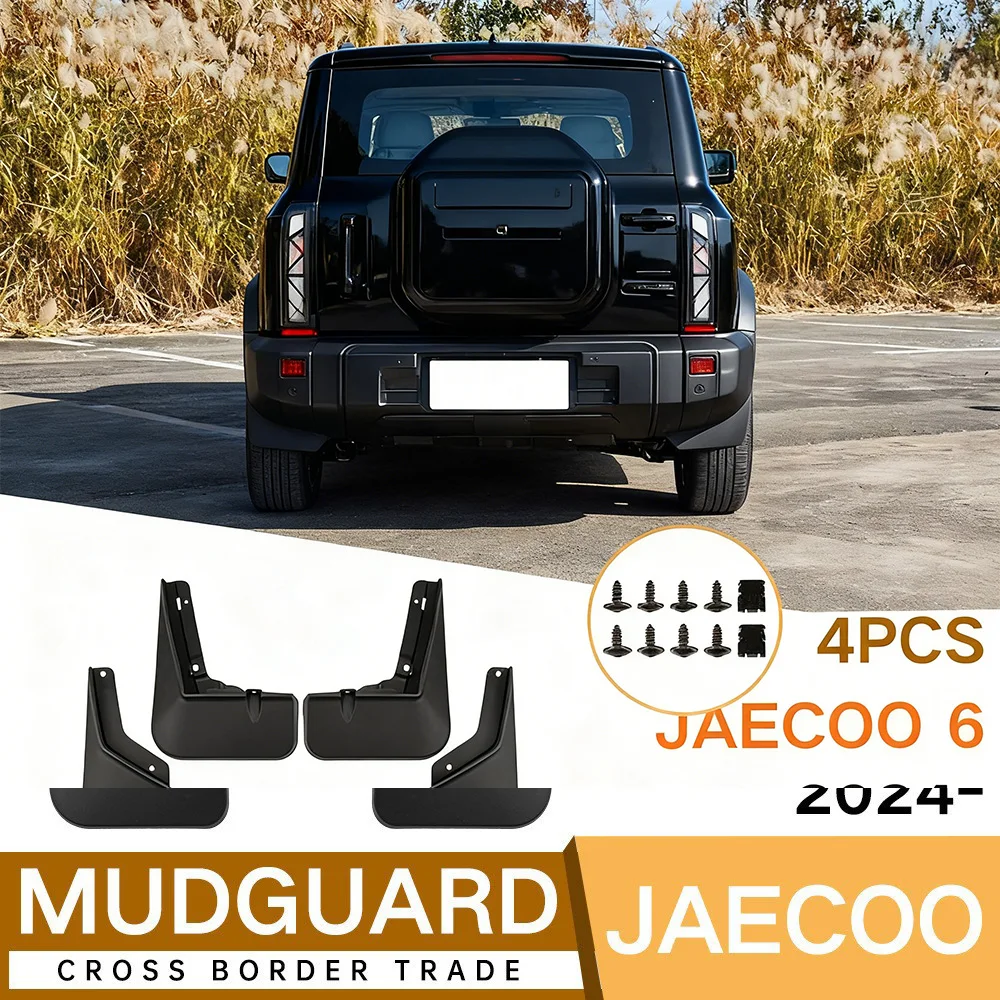 Para Jaecoo 6 2024 Chery iCAR 03 guardabarros de coche guardabarros de piel guardabarros de coche guarnición de guardabarros universal