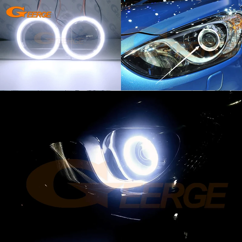 Dla HYUNDAI I30 GD 2011 2012 2013 2014 2015 2016 Światło dzienne Doskonałe Ultra Jasne COB Led Angel Eyes Kit Halo Rings