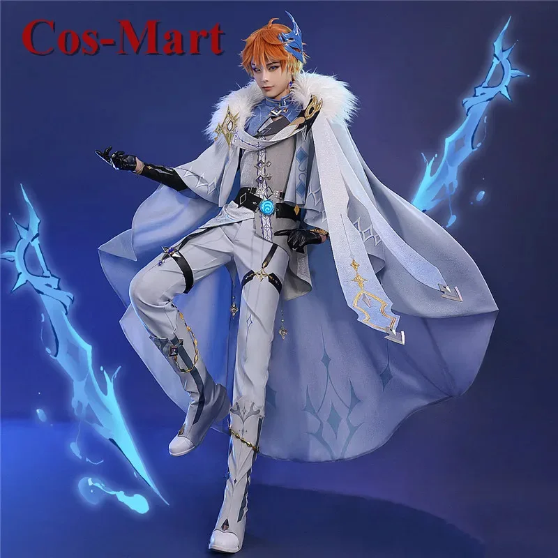 Cos-Mart Game Genshin Impact Tartaglia Cosplay Costume Handsome Winter Uniforms Activity Party Role Play Clothing S-XL New