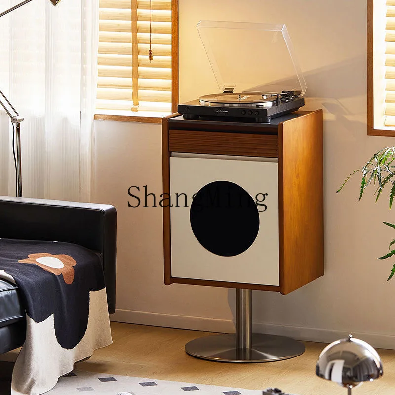 

SM retro solid wood living room sofa medieval storage chest floor cabinet with door