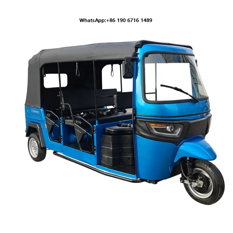 Large-capacity nine-seat electric tricycle, a new type of electric tricycle for daily passenger transport.