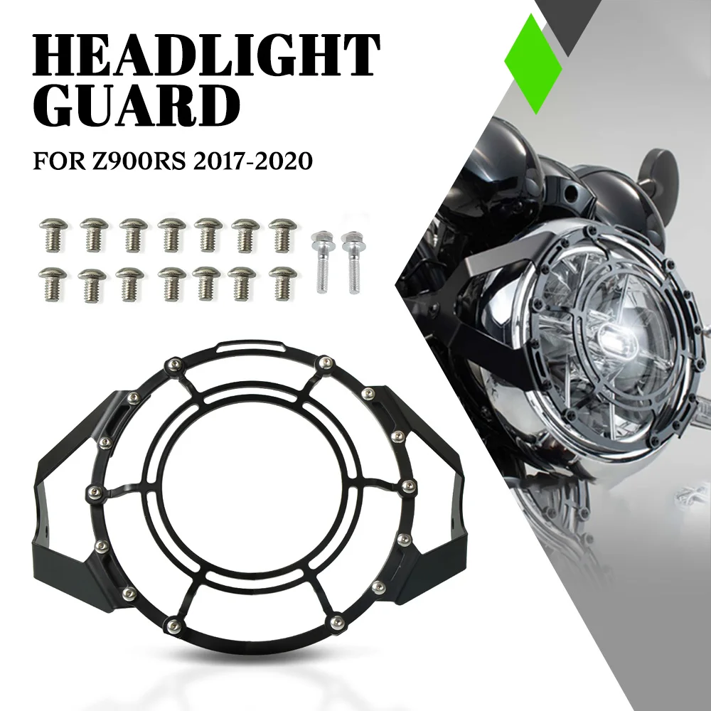 

Motorcycle Headlight Protector Grille Guard Cover For Kawasaki Z900RS 2017-2020 2018 2019 Z900 RS Z900-RS Headlamp Head Light