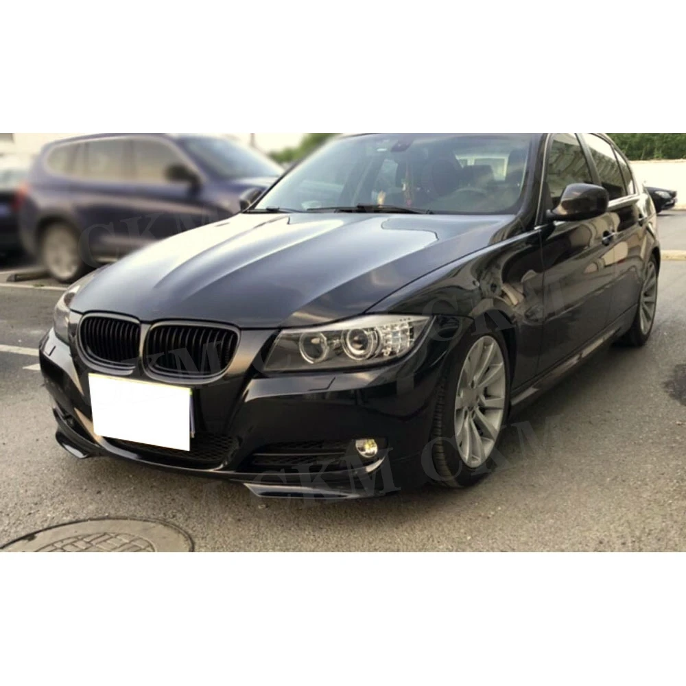 

2 PCS Front lip Splitters Flaps Spoiler For BMW 3 Series E90 Base Sedan LCI 2006-2012 Carbon Fiber Bumper Fin Winglets