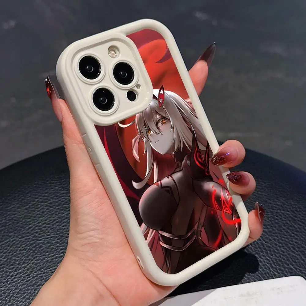 

Чехол для телефона Genshin Impact Ronova для iPhone 17, 16, 15, 14, 13, 12, 11 Air Pro Max Plus, утолщенный цветной чехол из ТПУ, роскошный красивый чехол