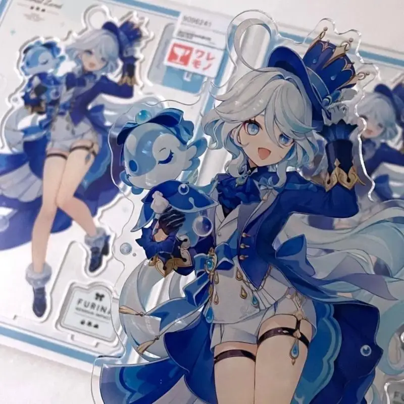 Figura de juego de impacto Genshin 2025, placas de pie acrílicas Furina, productos de exhibición de escritorio, juguete bidimensional para niños, regalos