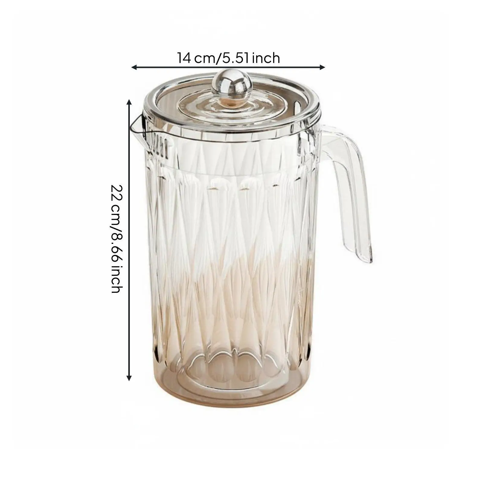 Temperature Resistant Juice Jug with Coordinated Cups and Elegant Design for Family and Guest Refreshments