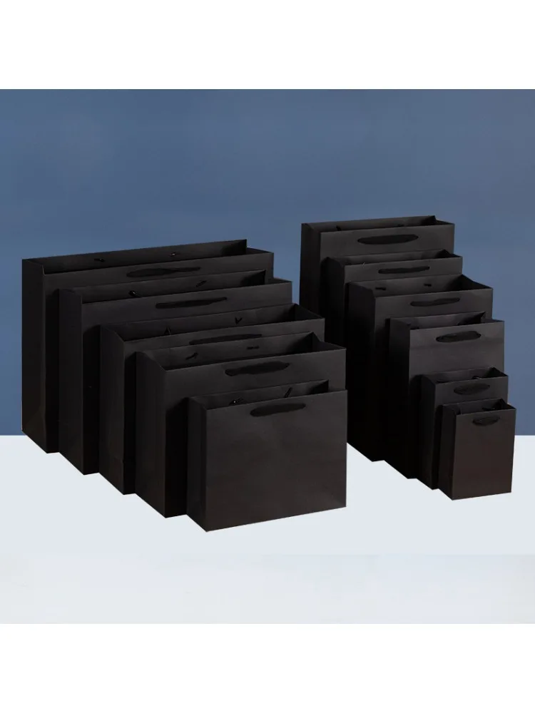 Sac fourre-tout noir pour vêtements, sac cadeau exquis, fournitures de sac à provisions, plusieurs TANAvable, haute qualité, 1PC