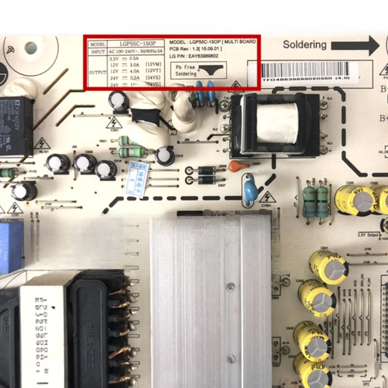 Original disassembly for 55EG9100-CB power board for LGP55C-15OP EAY63989802 LGP55C-15OP EAY63989801