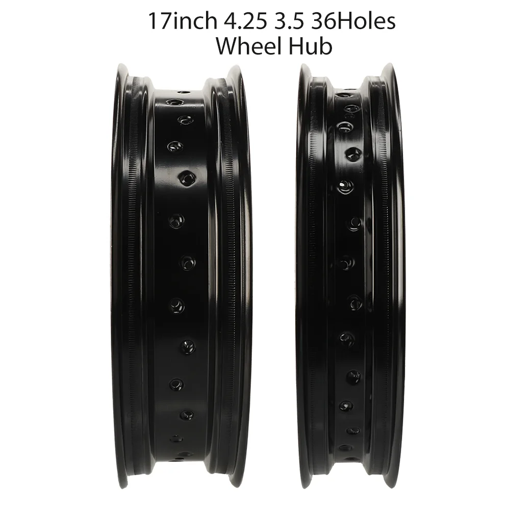 

3.5*17 Inches 4.25*17 Inches Rims 36 Spoke Holes Aluminum Alloy Wheels for 150cc~300cc Street Dirt Bike Tracker Scrambler Replac