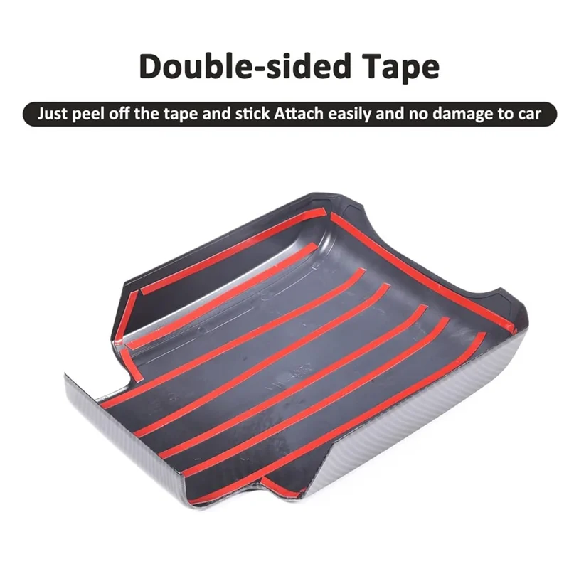 

A03Q-For Land Rover Defender 90 110 130 2020-2023 Car Center Console Armrest Box Cover Protective Trim Replacement (ABS Carbon F