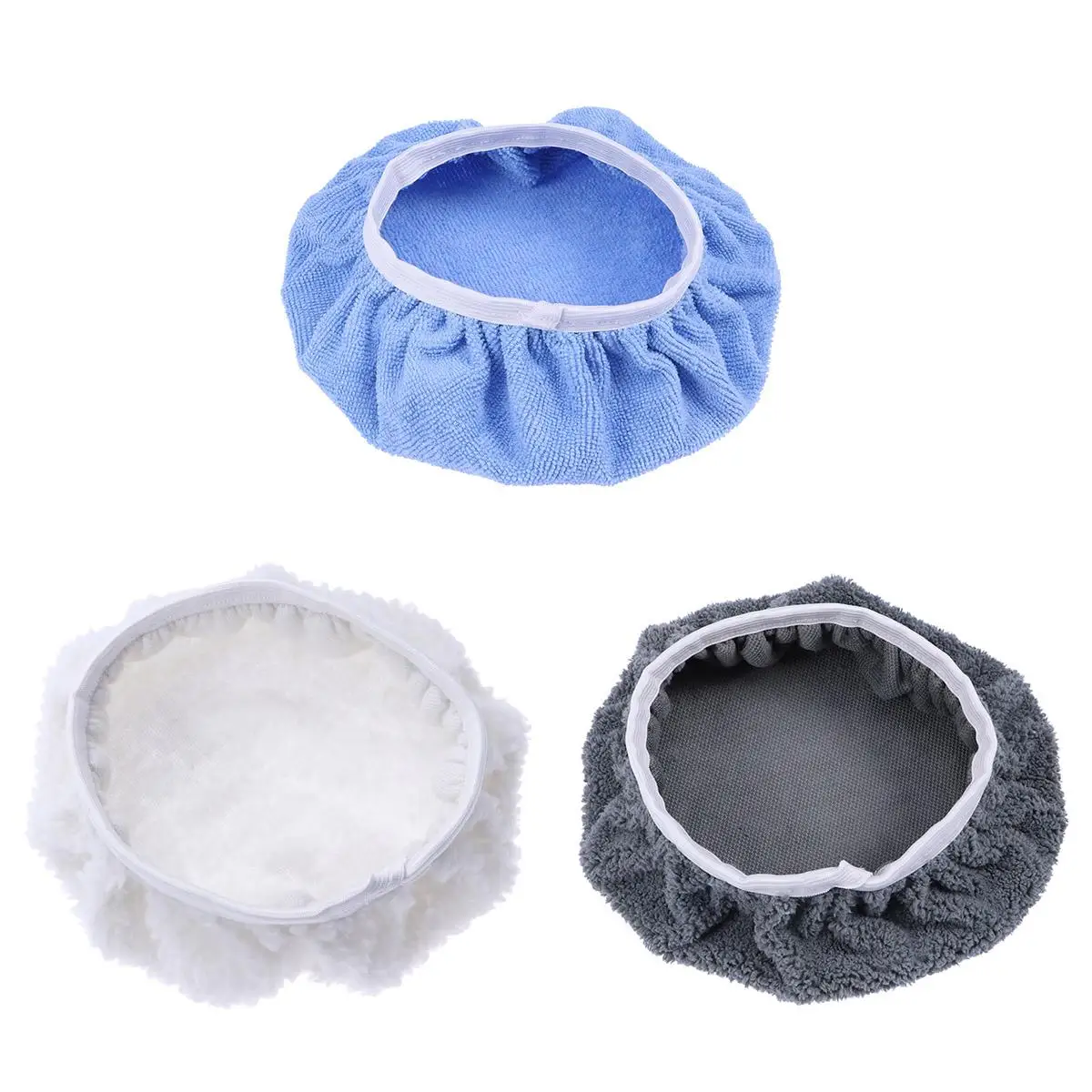 

5 PCS Car Polishing and Waxing Accessories Woolen Fleece Pad Equipment Grip for Polisher Detailing Pads