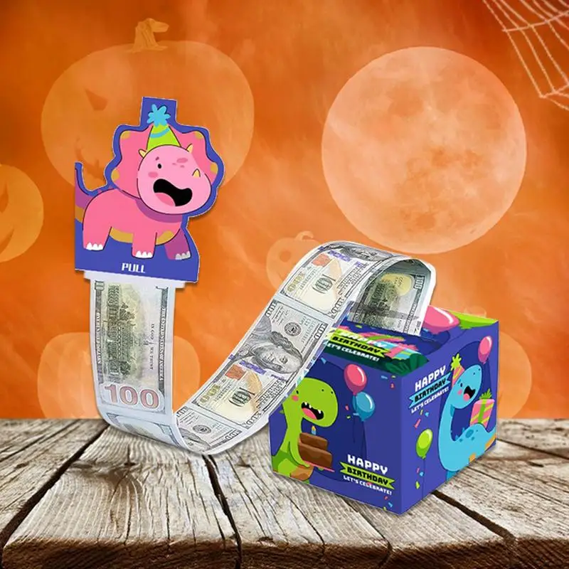 Birthday Money Box For Cash Holiday Cash Box With Pull Out Card Cash Storage Box For Kids Adults A Fun Way To Give Cash