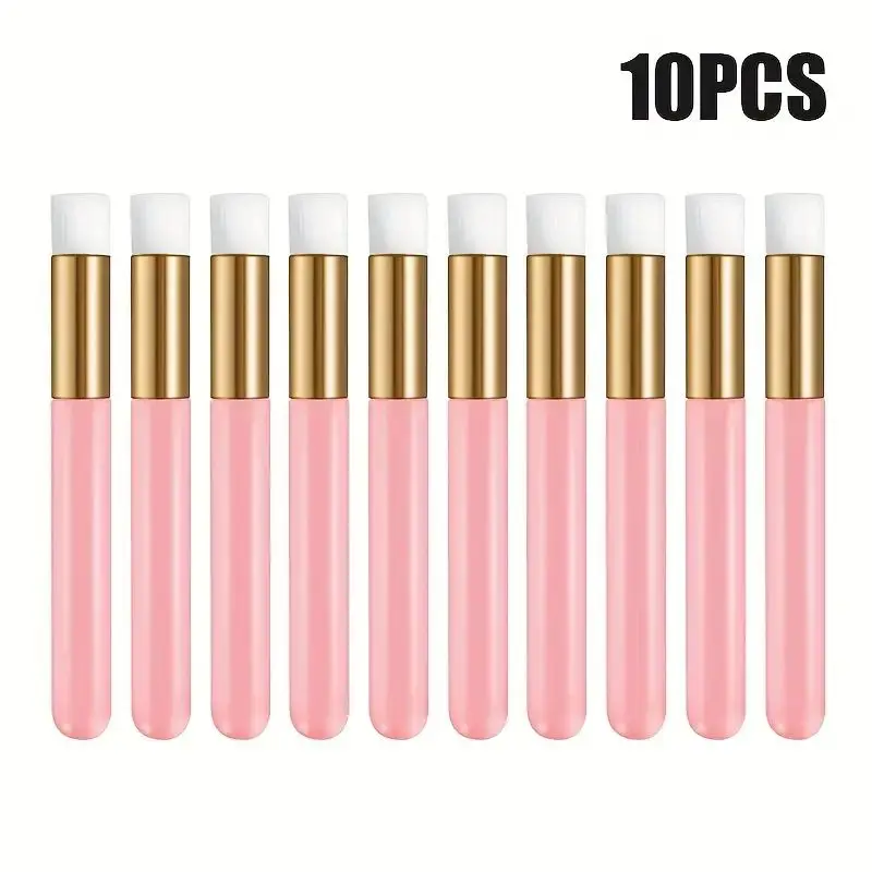 10Pcs Deluxe Lash Cleaning Brush Set Gentle Eyelash Shampoo Brush For Extensions Blackhead Remover Makeup Tool
