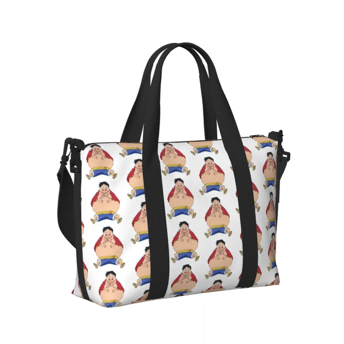 

Custom Fat Luffy Beach Travel Bag Large Capacity Tote Bags for Gym Yoga Women Shopping Duffle Shoulder Bag