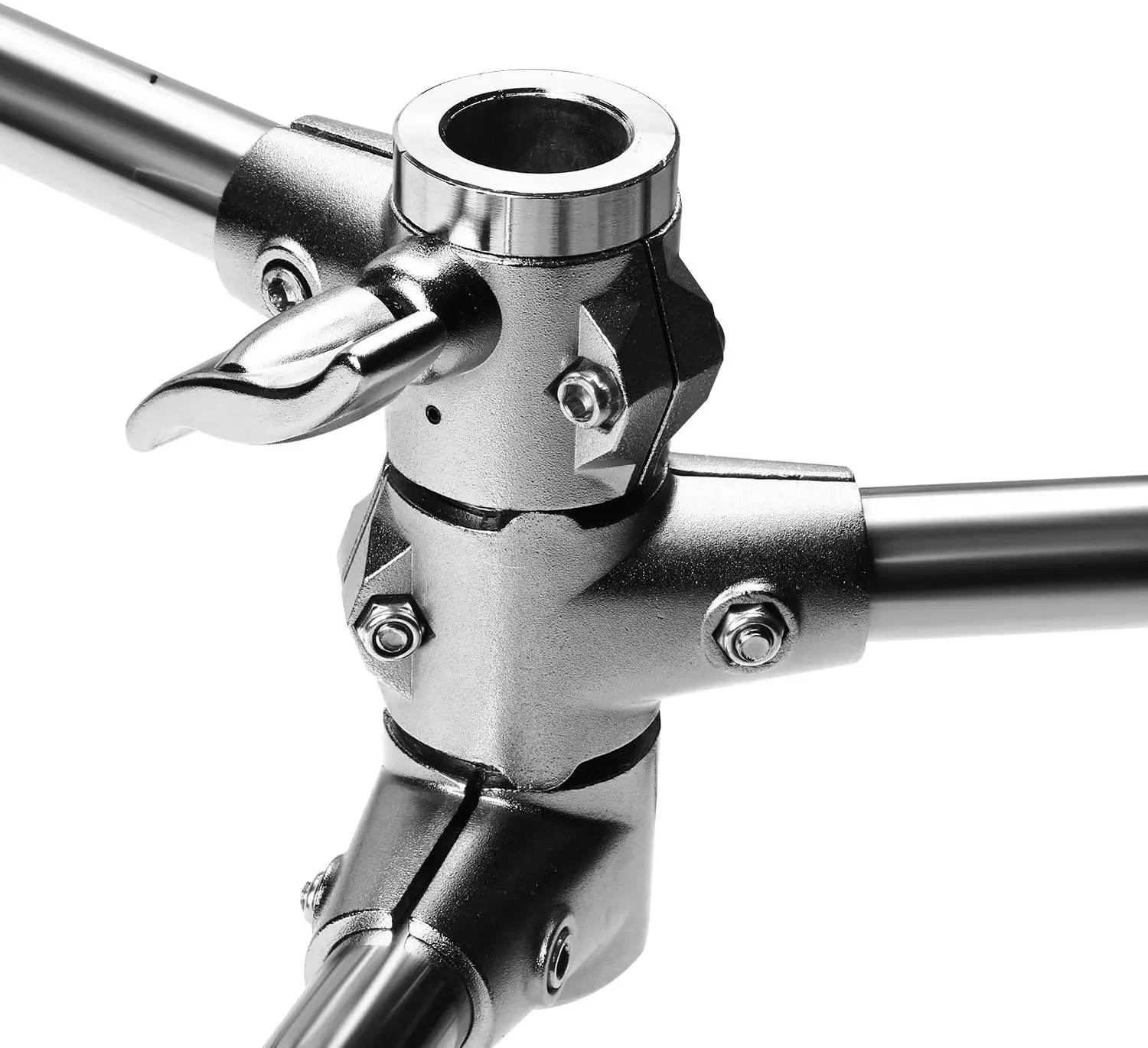 TENWISH 3.4 متر الثقيلة C-الوقوف القرن ضوء موقف ث/بوم الذراع قبضة رئيس ل سوفت بوكس ضوء الناشر كروم مفتاح خلفية ستروب