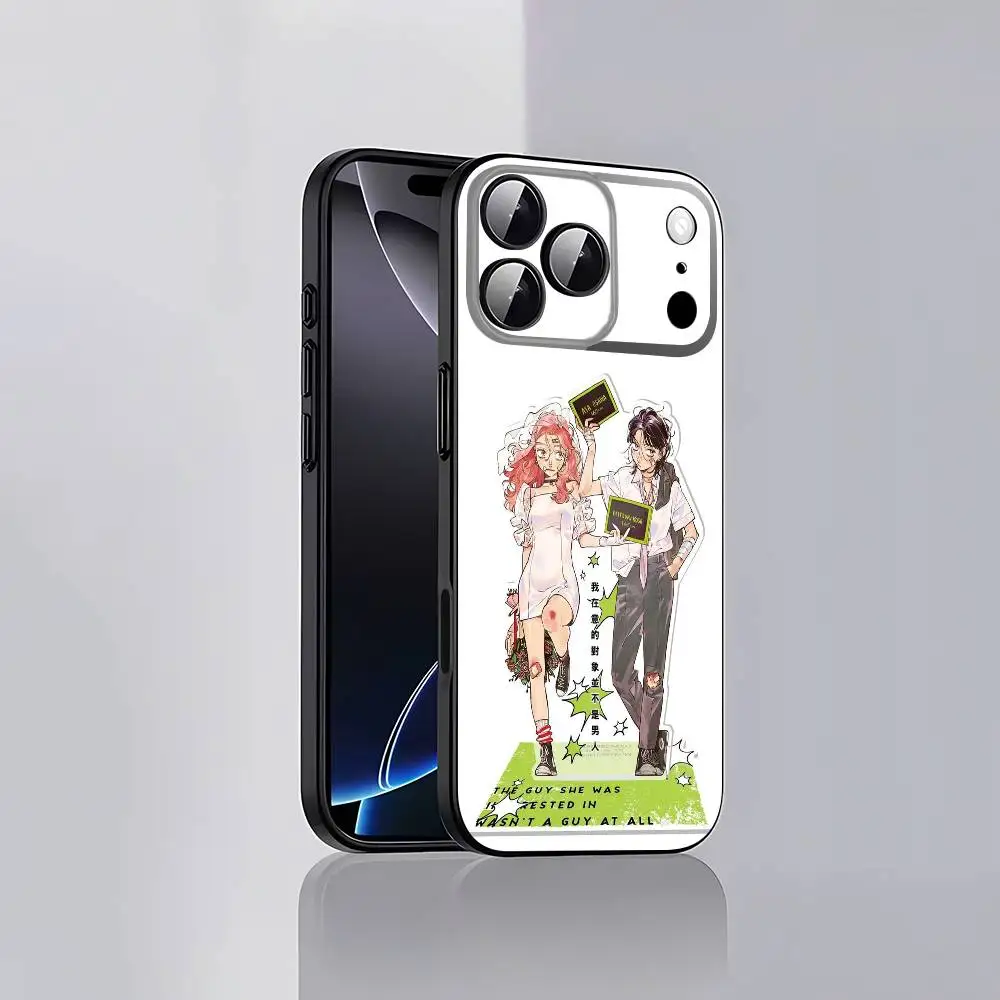 حافظة هاتف T-Tgswiiinyaa K-KiniOto M-MitsuAya Mitsuki Aya لهاتف iPhone 17,16,15,14,13,12,Pro,Max,Plus,E,SE4,Air,Mini Black Cover