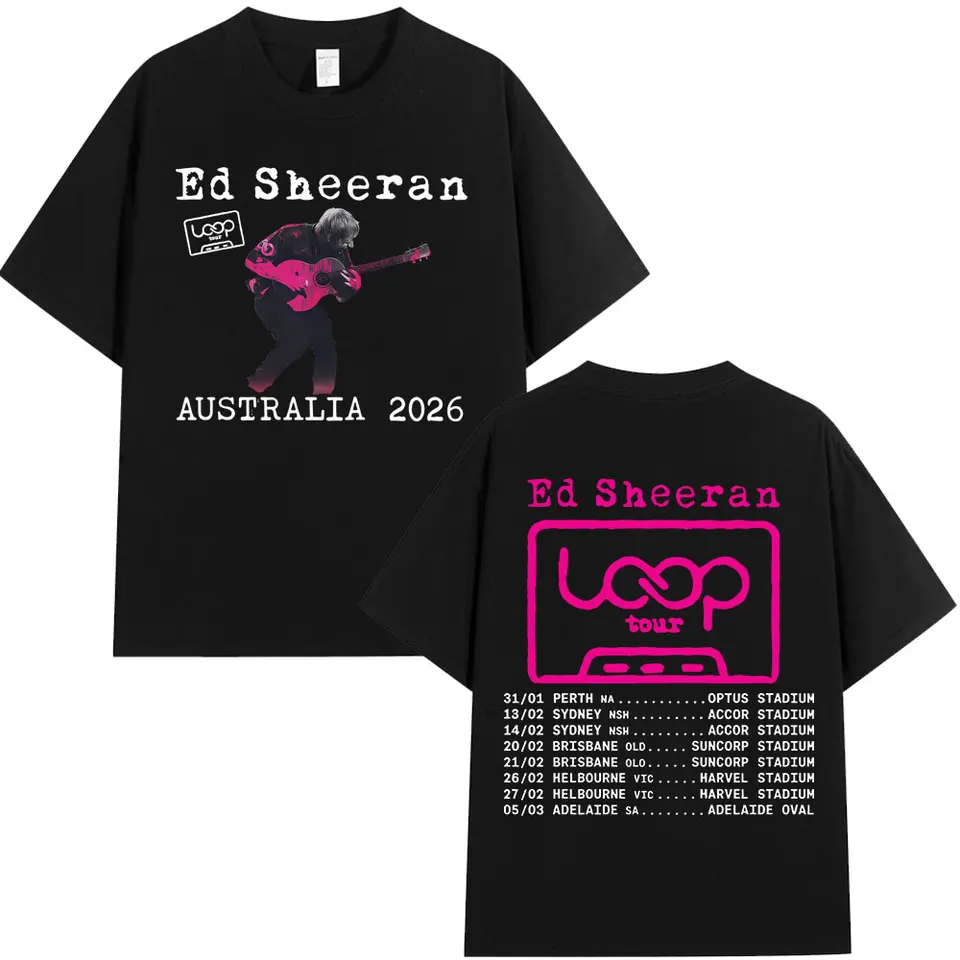 Ed Sheeran Loop Tour 2026 Mens Women T-Shirt