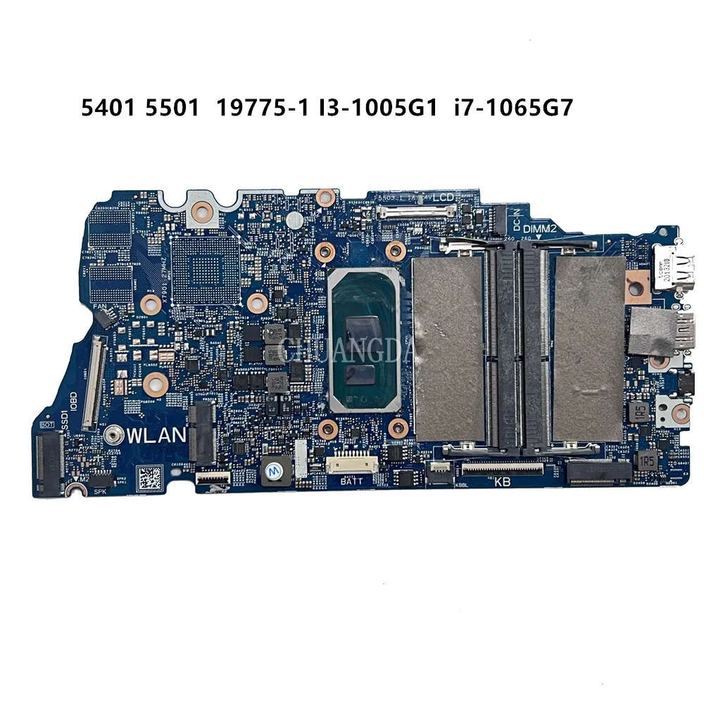 5501 Motherboard 19775-1 0TG76R 5401 Motherboard CN-0TG76R RD2X4 For Dell Inspiron 15 5501 5401  I3-1005G1 SRG0N i7-1065G7100%OK