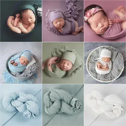 40 / 150*150cm Newborn Photography Props Backdrop Baby Blanket Fabrics Stretchable Cloth Baby Shoot Studio Accessories