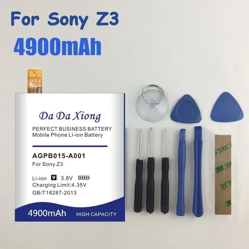 

Аккумулятор AGPB015-A001 4900 мАч для Sony Xperia Z3 + Z4 Neo SO-03G C5 Ultra Dual E5506 E5553 E5533 E5563 Plus E6553