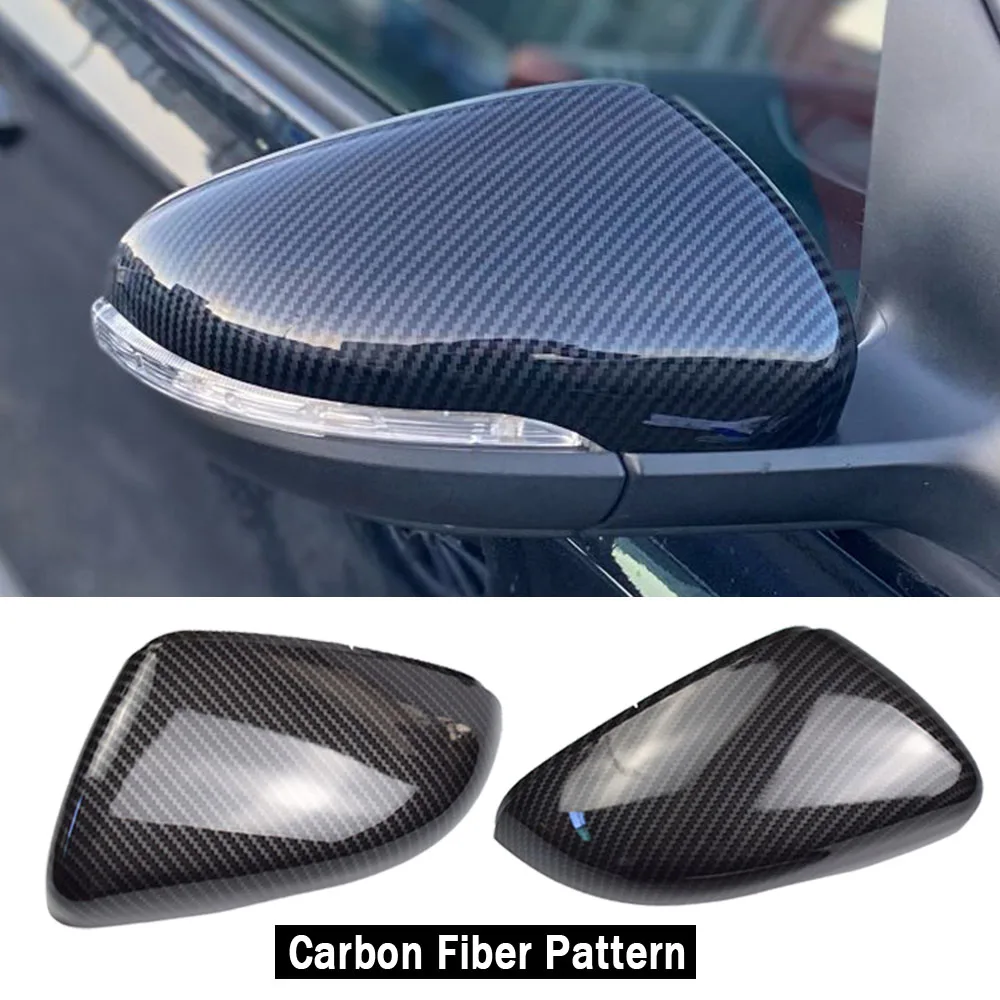 2 pieces For VW Golf MK6 R20 Touran Golf GTI 6 Golf 6 R Wing Mirror Cover Caps (Carbon Effect) for Volkswagen Mirror Cover Caps