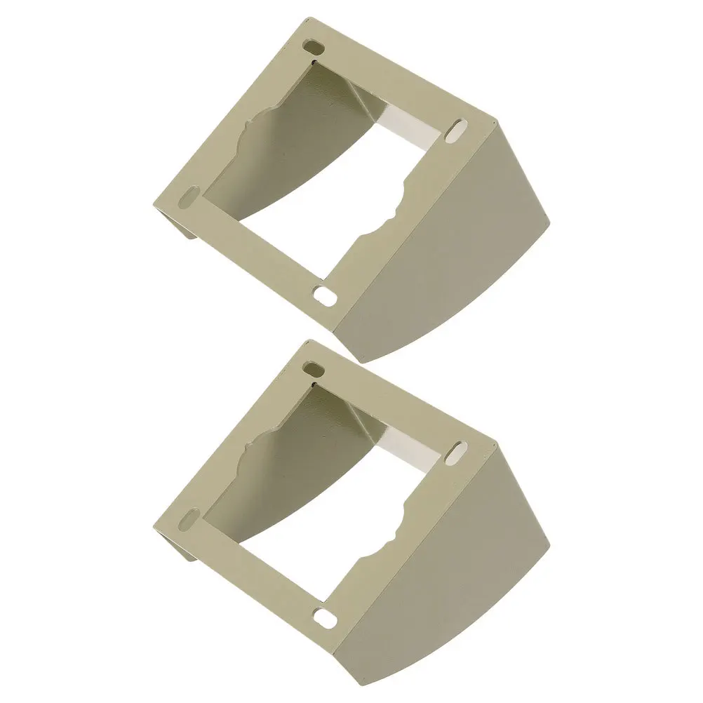 

2Pcs Waterproof Doorbell Switch Cover Outdoor Iron Outlet Protector Rainproof Socket Box for Charging Station Exterior Wall