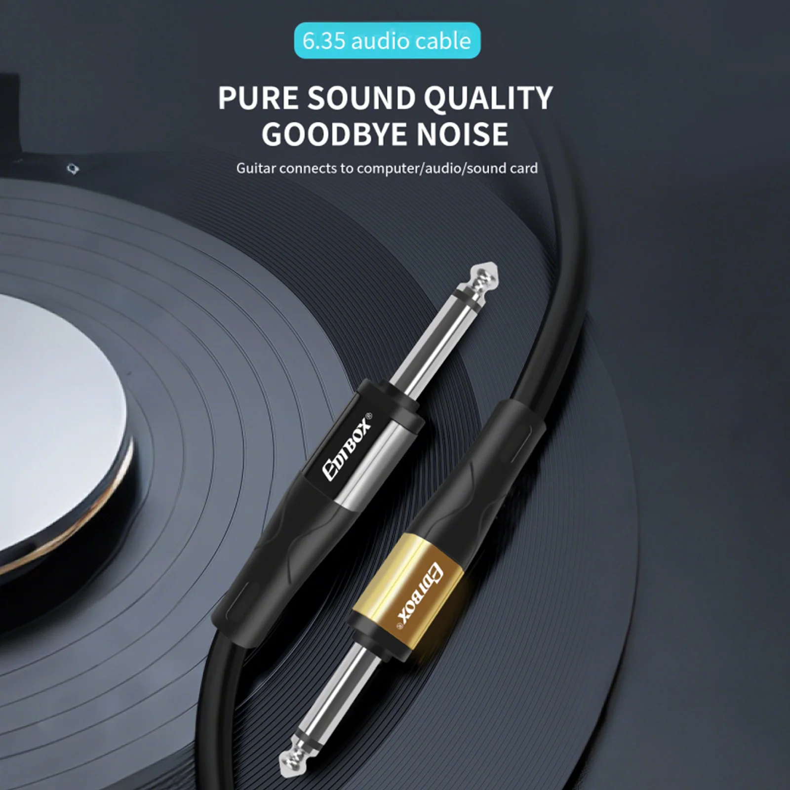Câble Audio Edibox B2 qualité sonore Pure réduction du bruit câble d'instrument professionnel Transmission Stable pour guitares électriques