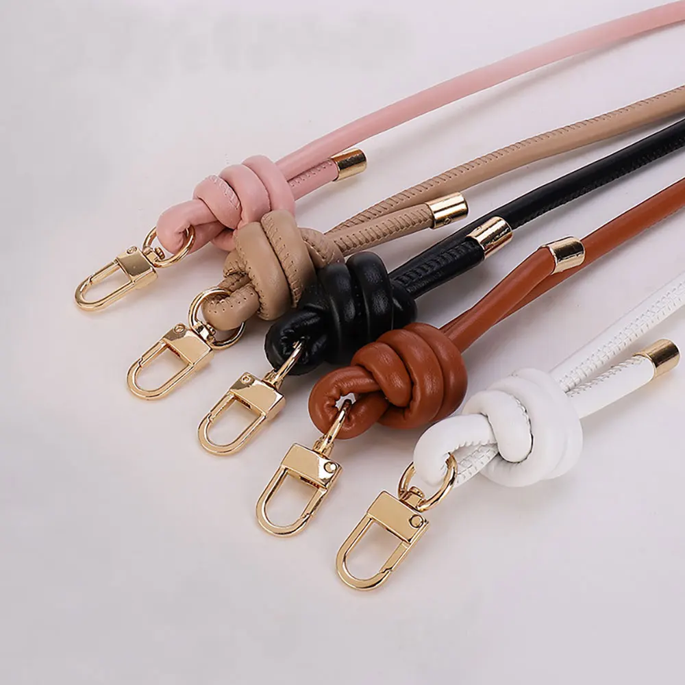 1Pcs Durable PU Leather Crossbody Bag Strap With Metal Hook Attachments For DIY Handbag