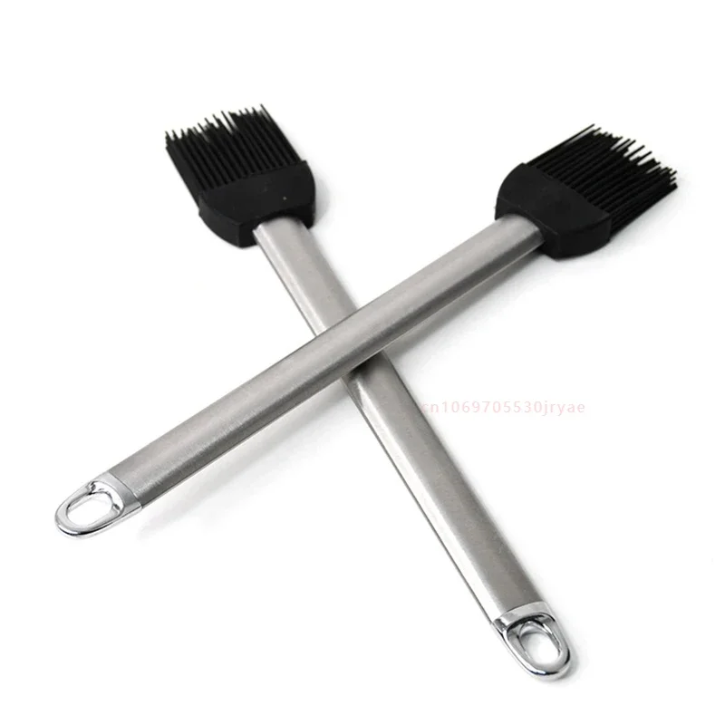 

Stainless steel Silicone barbecue brush BBQ Oil Sauce Brush Pastry Brush Creative BBQ Baking Oil Brush kitchen Barbecue Tool