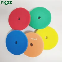 Kit de pulido de almohadilla de esponja para encerado, pulidor de coche de 6/7 pulgadas, para barco, pulidor de rueda, elimina arañazos