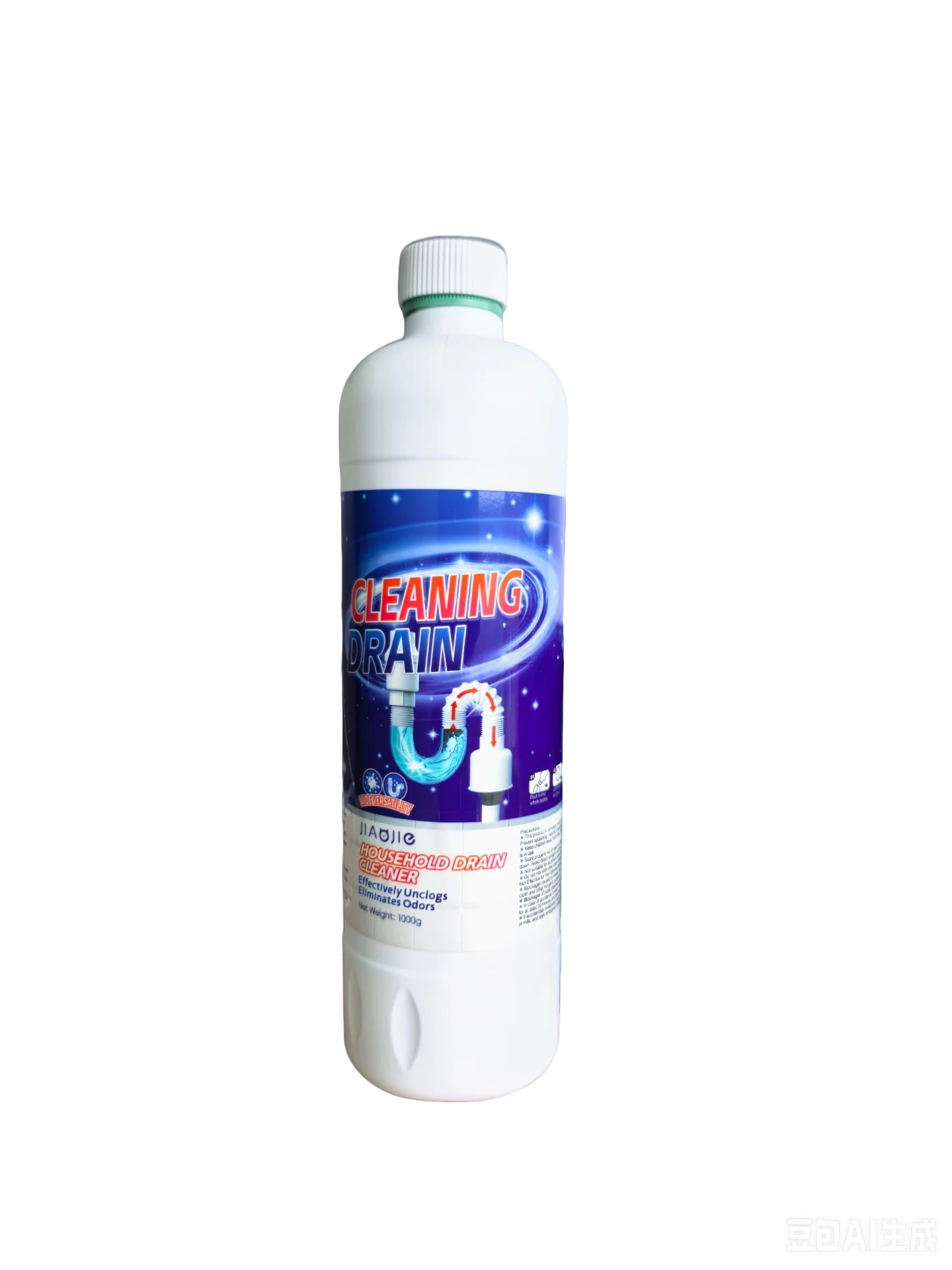Drain Cleaner Liquid, Sink Drain Clog Remover for Bathroom Kitchen Toilet, Effective Hair Grease Blockage Dissolver