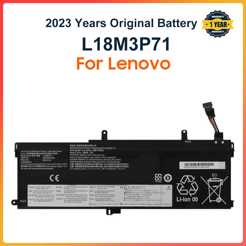 Imagem -02 - Bateria do Portátil para Lenovo Thinkpad L18m3p71 T590 P53s Thinkpad T15 P15s Gen L18l3p71 L18s3p71 L20d3p71 Tp00104c