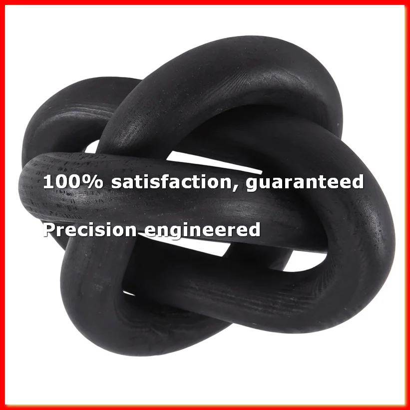 Wood Chain Link Decor 3 Link Wood Knot Decor Hand Carved Coffee Table Decor Modern Farmhouse Shelf Decor Boho Black-A79M