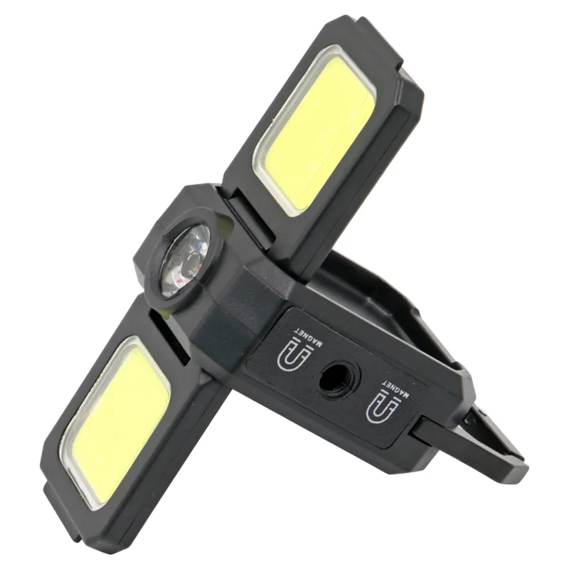 Super 500mAh IP55 Waterproof Light Emitting Diode Cob Flashlight Multifunctional Aluminum Alloy Keychain Flashlight USB