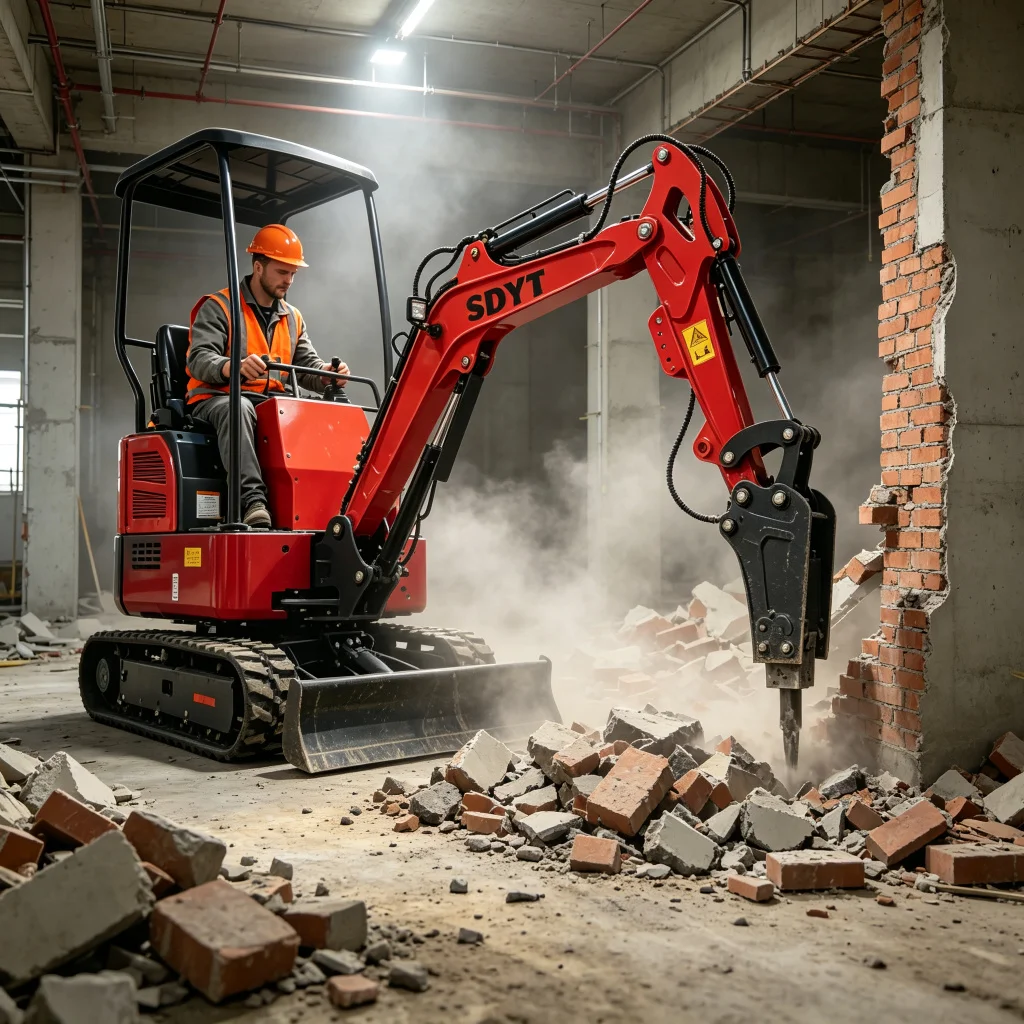 Compact Track Mini Excavator Heavy‑duty Digging Machine, Customized Attachments Mini Excavator for Farm Landscaping Work
