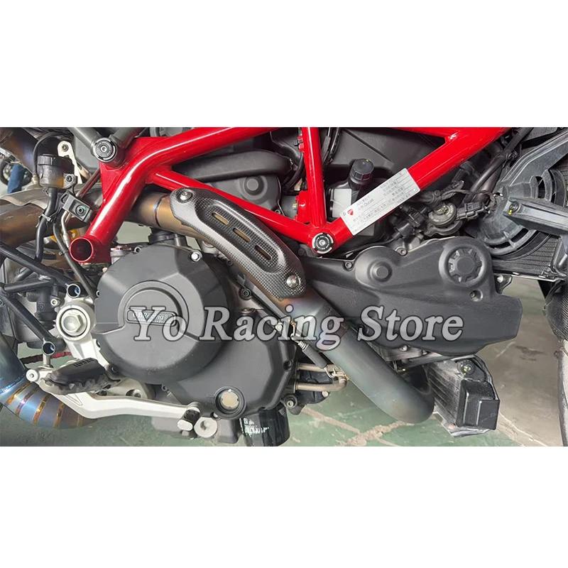 Slip On For DUCATI HYPERMOTARD 950 SP 2019 - 2026 Years Motorcycle Exhaust System Escape Titanium Alloy Front Middle Link Pipe