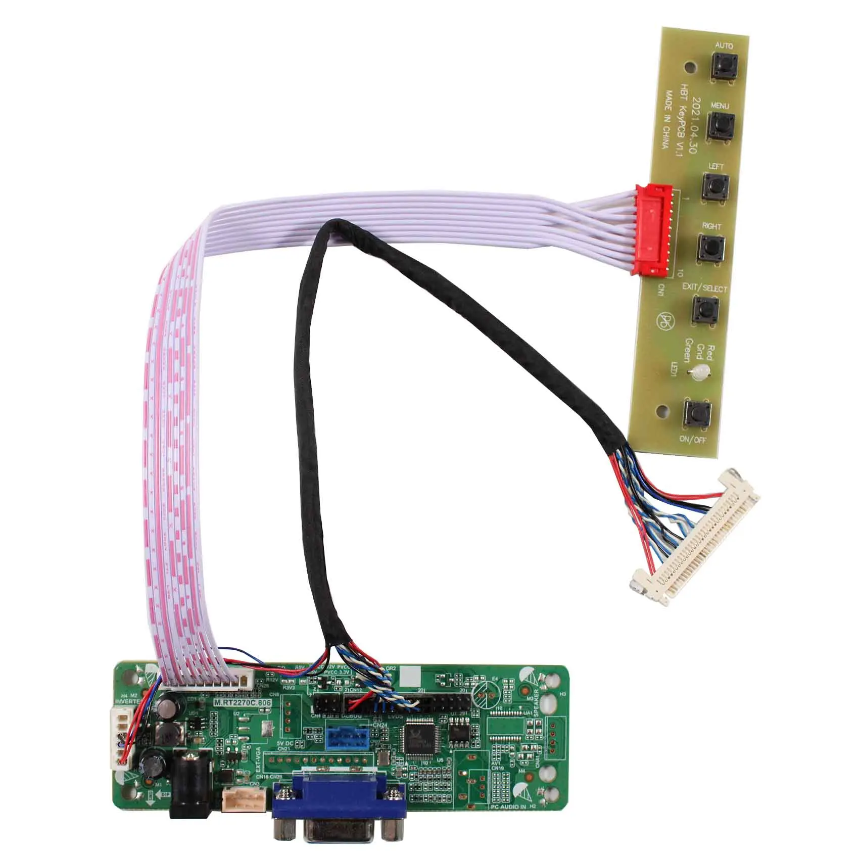 VGA input singal LCD controller board RT2270C-A work for 15inch G150XTN06.1 1024X768 lcd panel