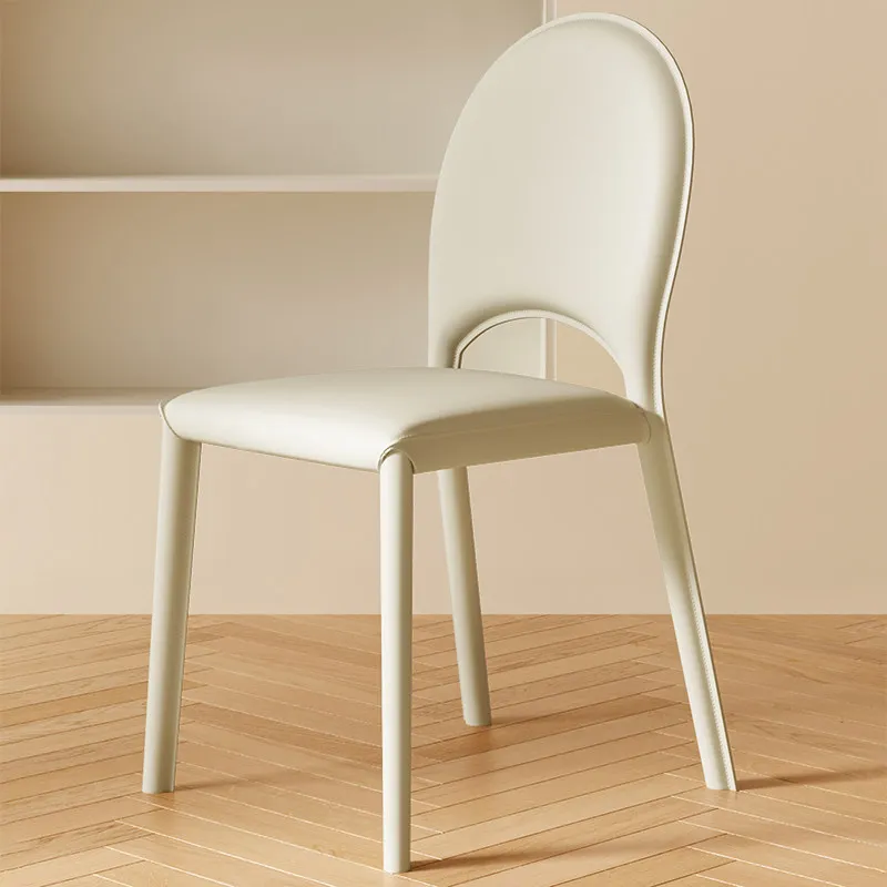 

home Minimalist dining chair nordic saddle leather backrest luxury dining chaises de salle à manger luxe dining room furniture