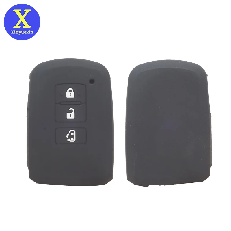 Xinyuexin 3 Button Silicone Key Cover for Toyota Esquire Noah Voxy Sienta Smart Remote Key Shell Case Holder Protect 2 Pcs/lot