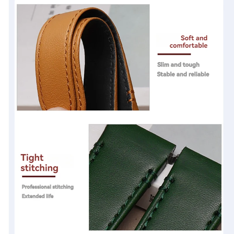 19 مللي متر 21 مللي متر حزام الساعات الجلدية لكارتييه سانتوس الإفراج السريع جديد حزام ساعة اليد WSSA0009 WSSA0010 W20106X8 كبير متوسط حزام الرجال #6