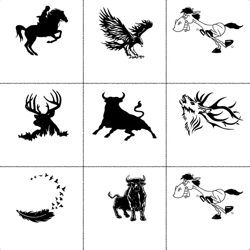 

Cute Eagle personality sticker waterproof Soviet Car Decal Vinyl with funny horse bull bumper window decoration PVC