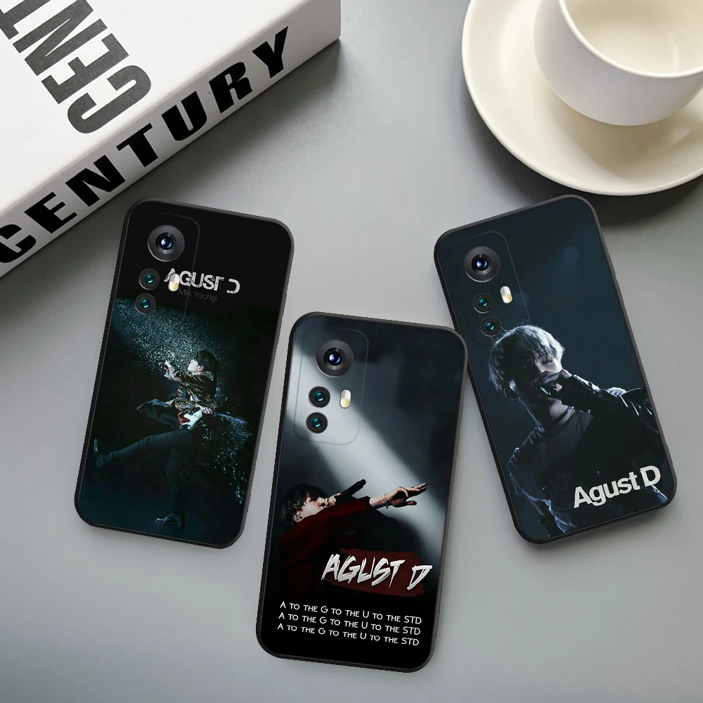 Agust D suga kpop Xiaomi Redmi Note Phone Case for Xiaomi Redmi Note 11 10 9C pro 10X K20 Back Soft Cover Note 9A K40 K30S Cover