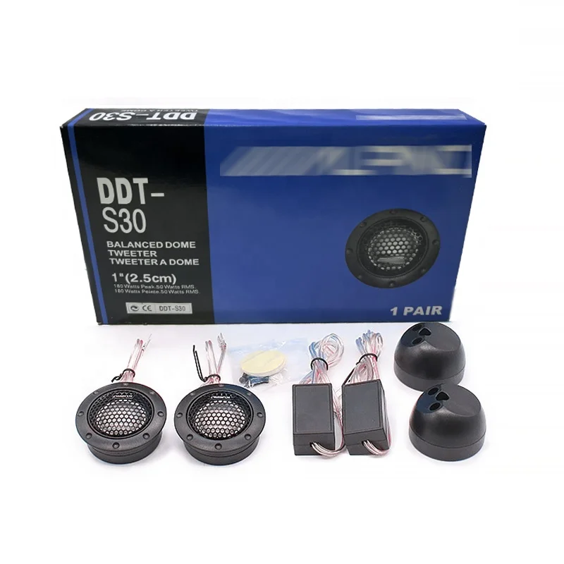 

Оптовая продажа, горячая модель автомобильного твитера, аудиодинамик DDT-S30, небольшой автомобильный динамик, 180 Вт, мощность ужина, автомобильный твитер, динамик (1 пара динамиков)