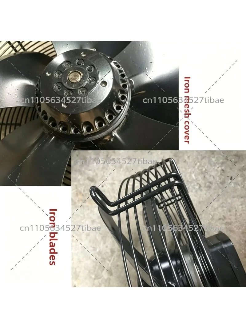 Silent External Rotor Axial Flow Fan YWF4E-500 for Kitchen Exhaust Mesh Type Duct Cold Storage Ventilation