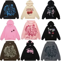 Y2K Hoodie for Women Trend Print Oversize Sweatshirt Unisex Loose O Neck Hoodie Comfortable Men's Pullover