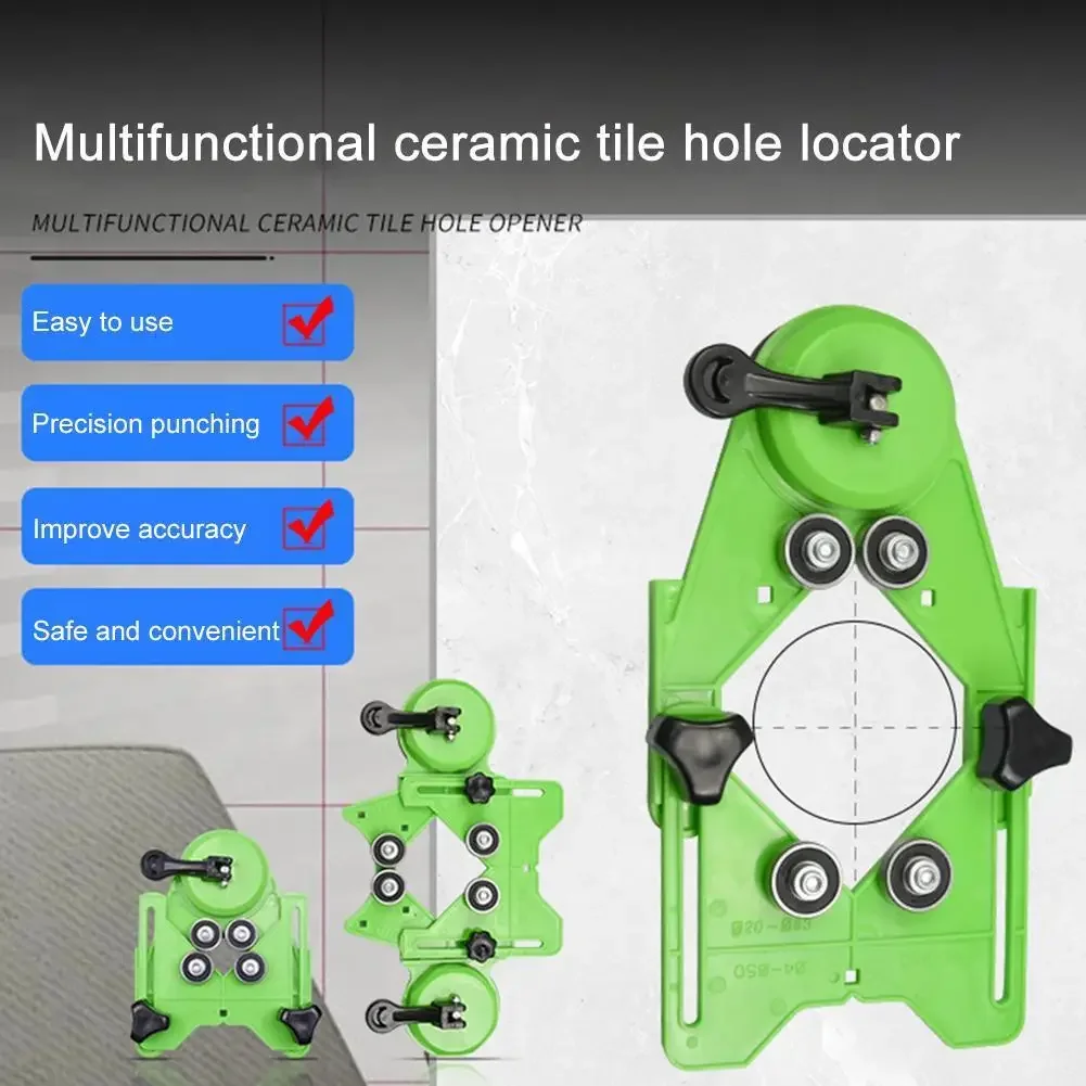 4-83mm Drilling locator hole punching glass marble hole punching holder tile chamferer Suction Holder Hole Saw Guide Fixture