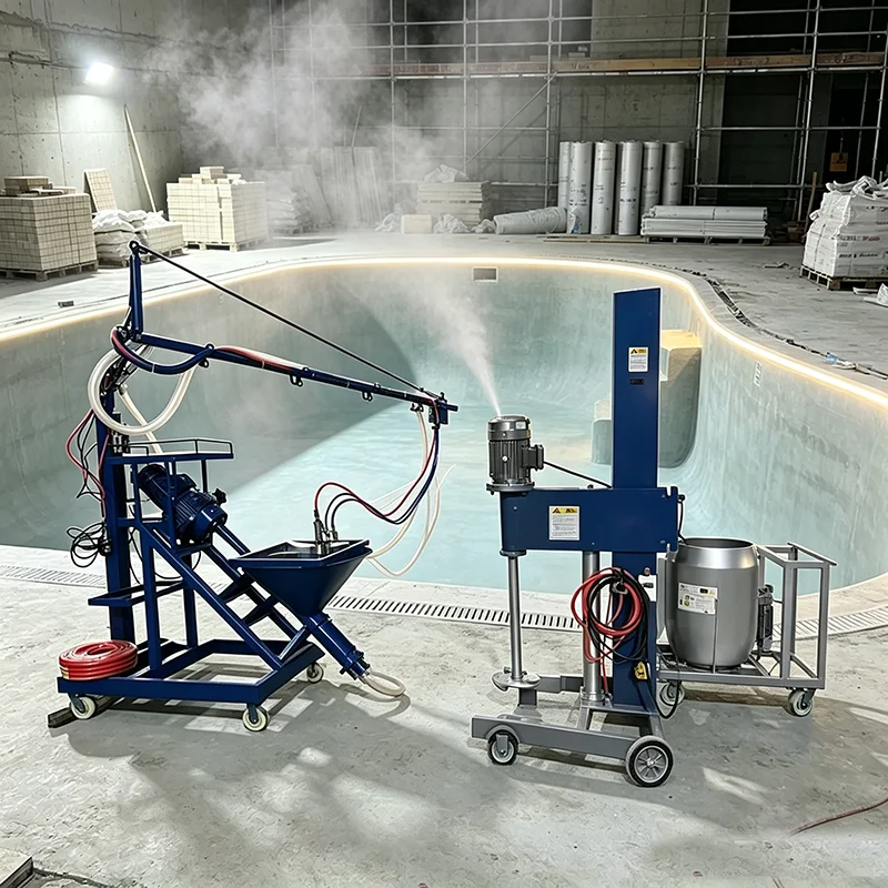 GRC GFRC Spraying Machine Glass Fibre Cement Sprayer for Architectural Facade Precast Elements Production