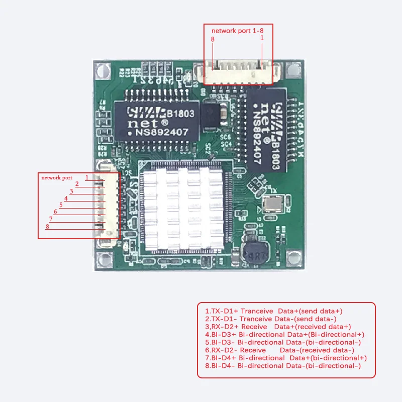 OEM de alta calidad, mini HUB de captura de priceule4-port barato, paquete que refleja cualquier puerto, captura de datos, captureEthernetswitchmodule